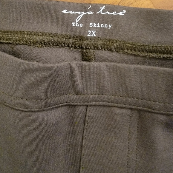 Evy's Tree Olive Green Skinny Pants - Picture 3 of 3